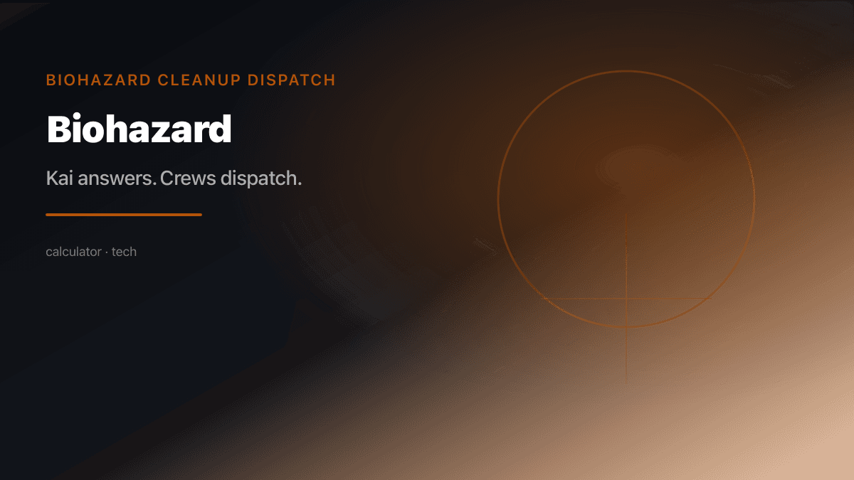 Biohazard Dispatch preview