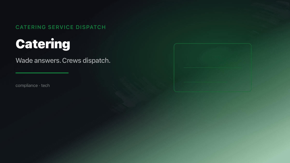 Catering Dispatch preview