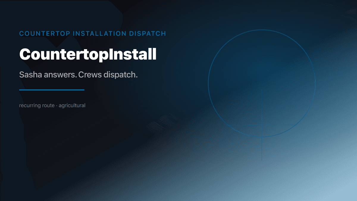 Countertop Install Dispatch preview