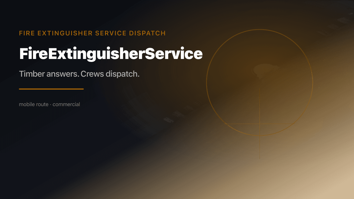 Fire Extinguisher Service Dispatch preview