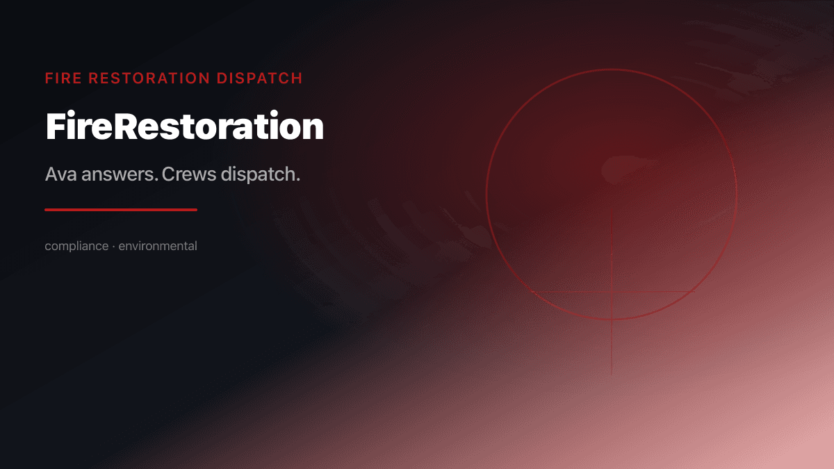 Fire Restoration Dispatch preview