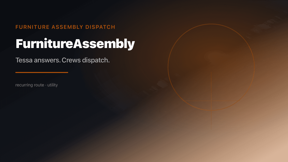 Furniture Assembly Dispatch preview