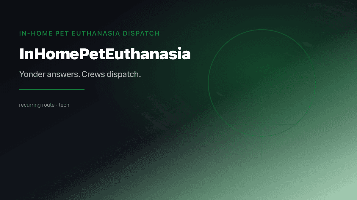 In Home Pet Euthanasia Dispatch preview