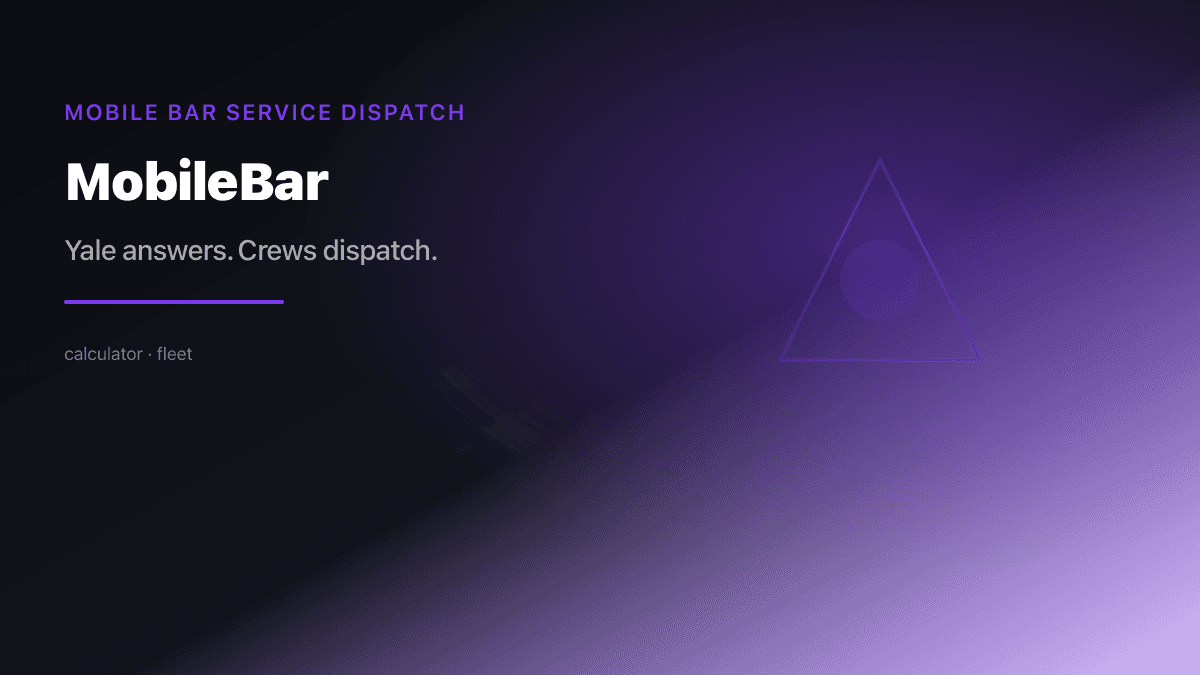 Mobile Bar Dispatch preview