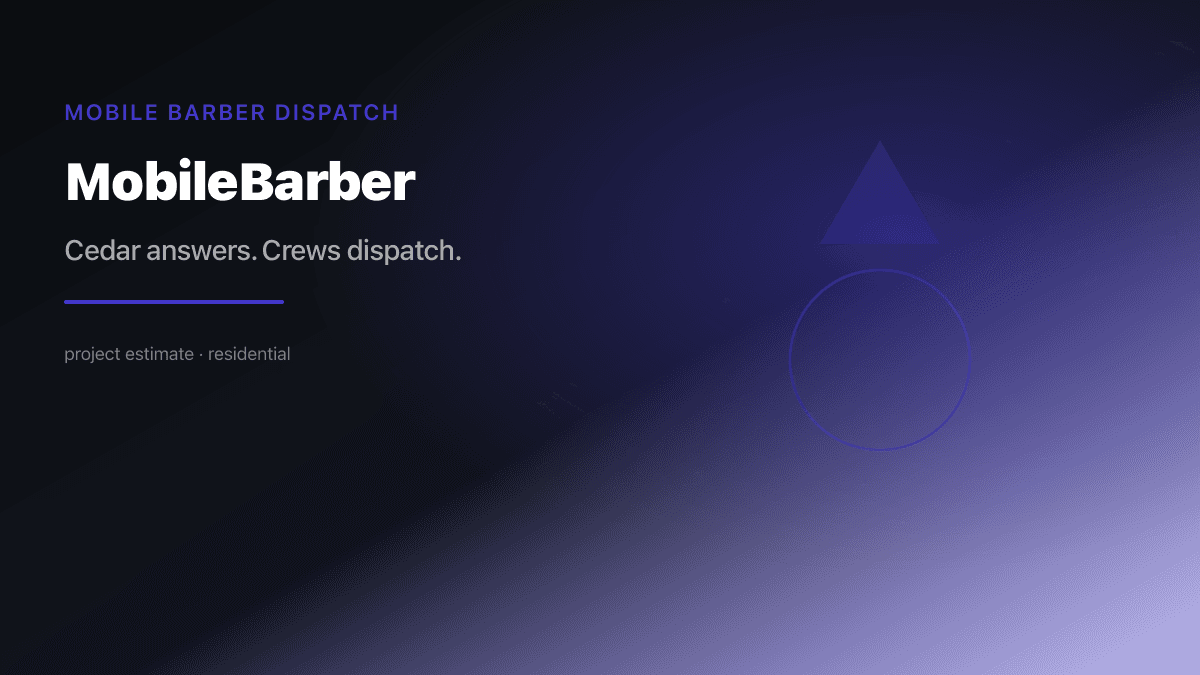 Mobile Barber Dispatch preview