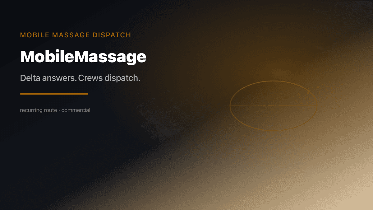 Mobile Massage Dispatch preview