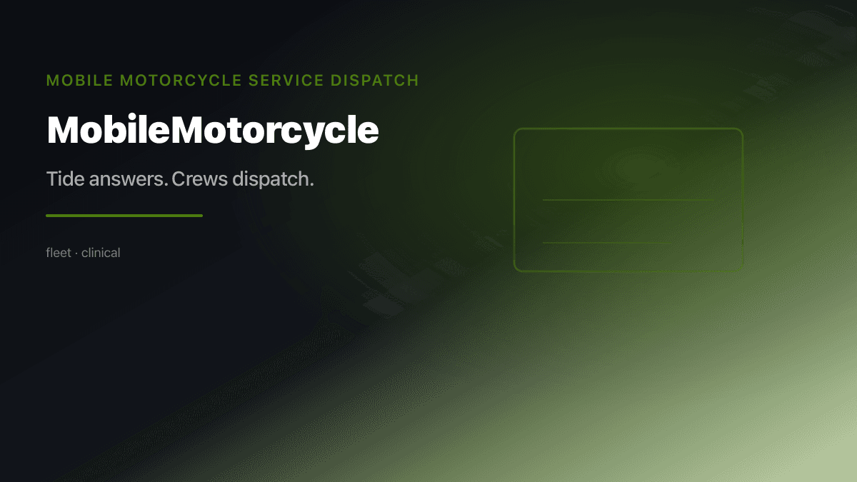 Mobile Motorcycle Dispatch preview