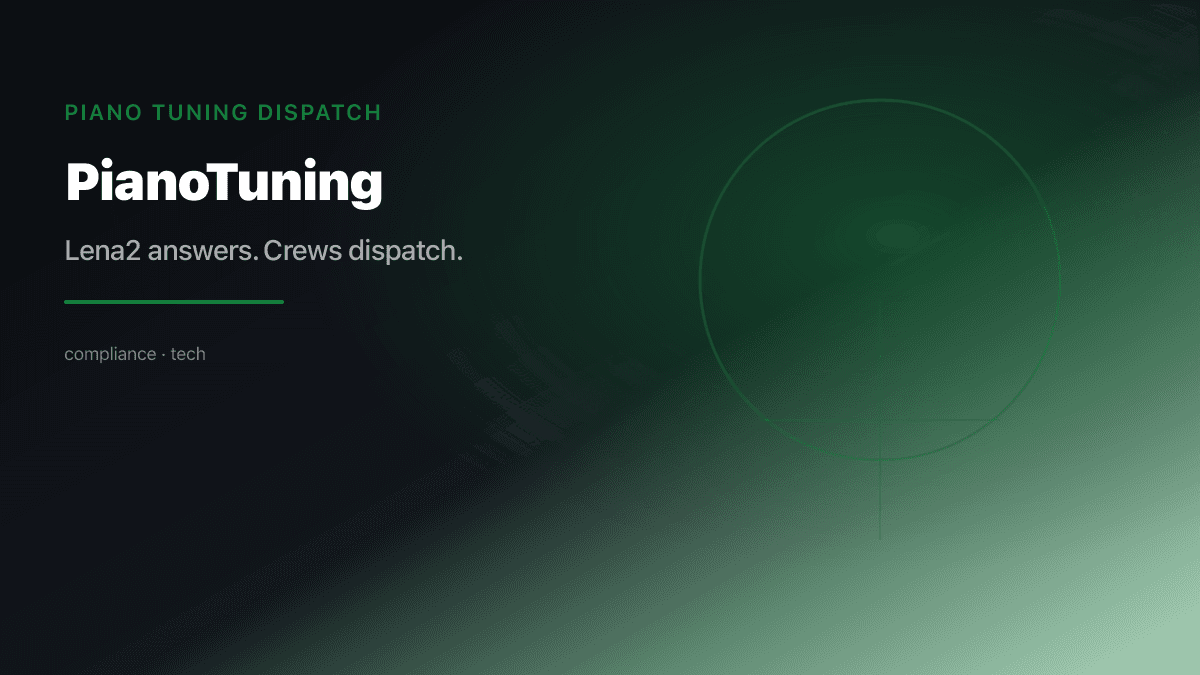 Piano Tuning Dispatch preview
