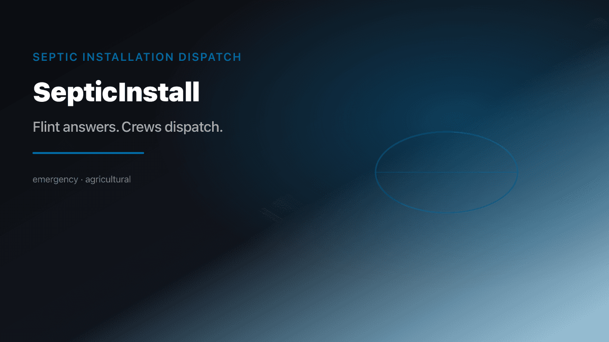 Septic Install Dispatch preview