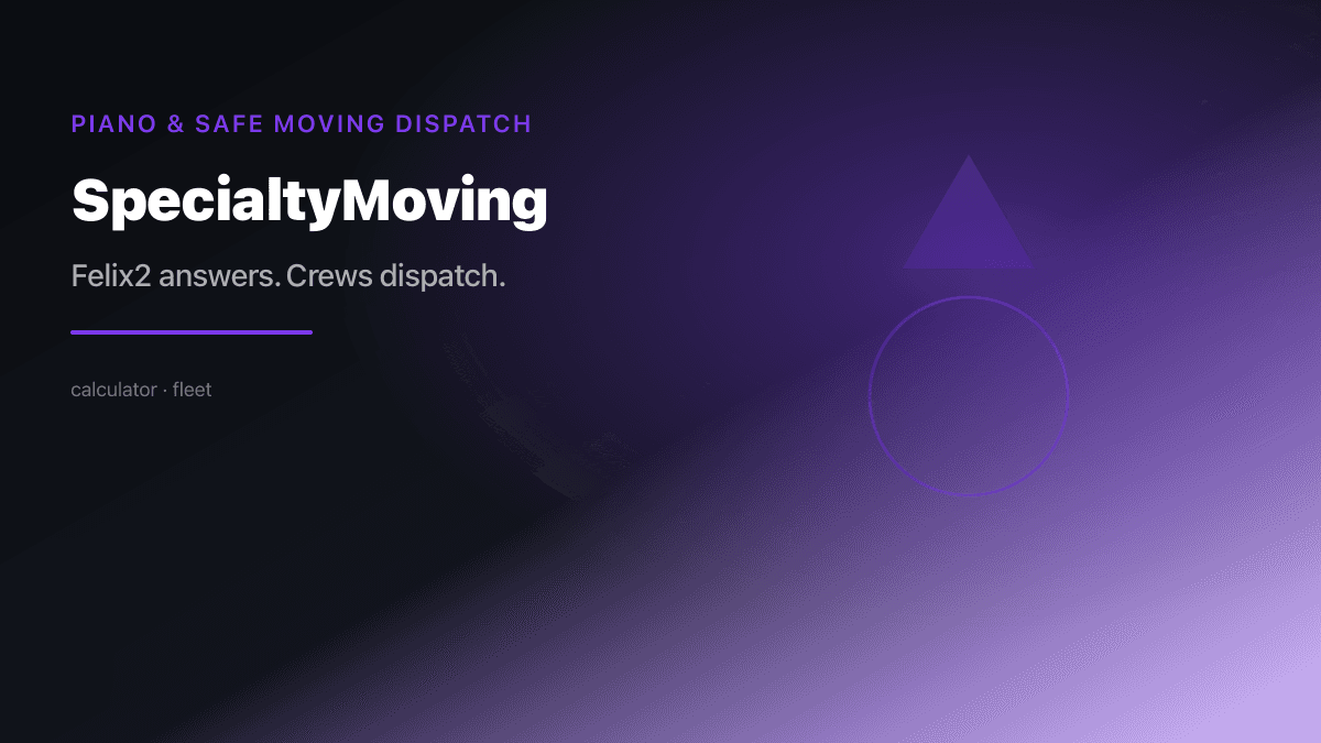 Specialty Moving Dispatch preview