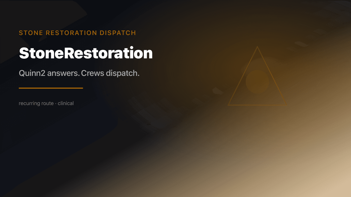 Stone Restoration Dispatch preview