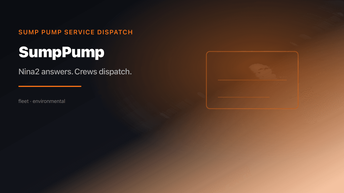 Sump Pump Dispatch preview
