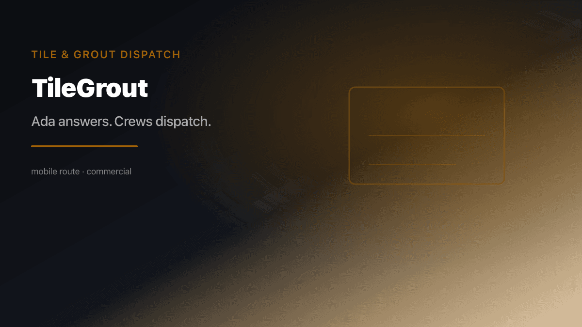 Tile Grout Dispatch preview