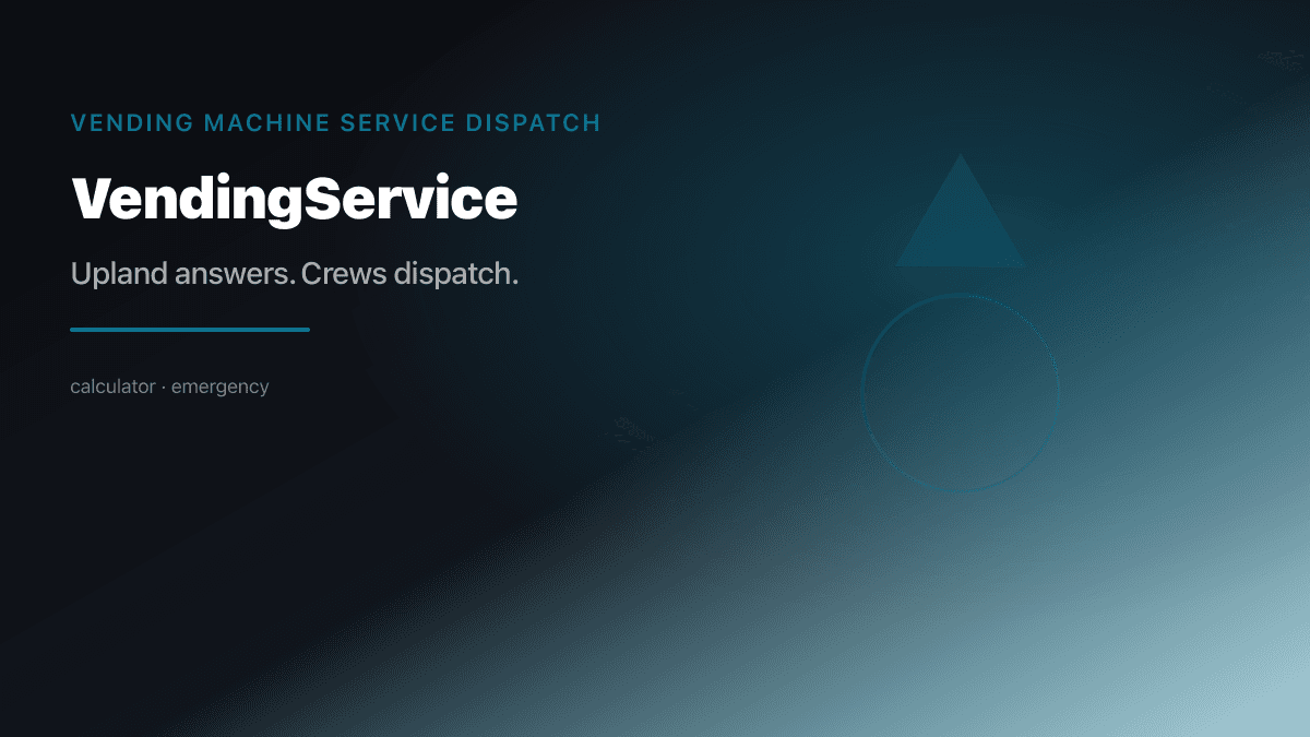Vending Service Dispatch preview