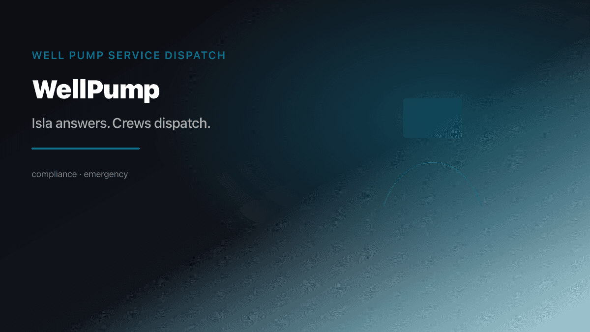 Well Pump Dispatch preview