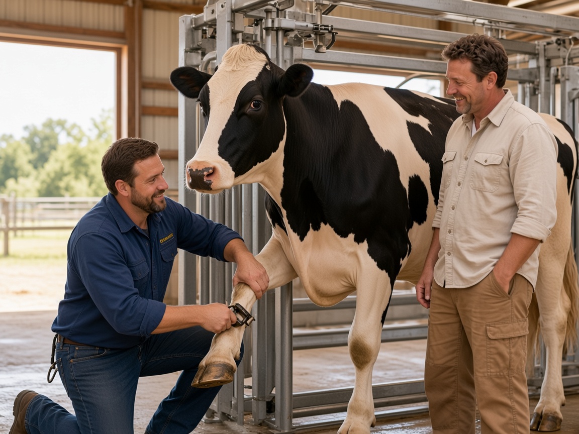 Cattle Hoof Trimming industry scene