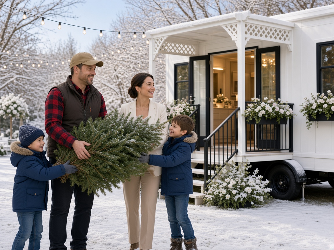 Christmas Tree Delivery industry scene