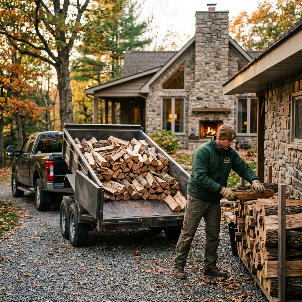 Firewood Delivery industry scene