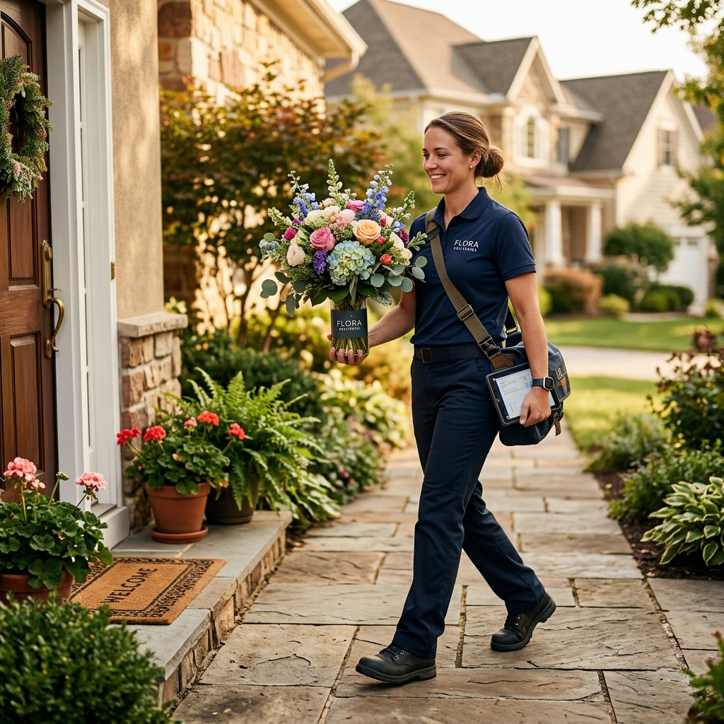 Flower Delivery industry scene