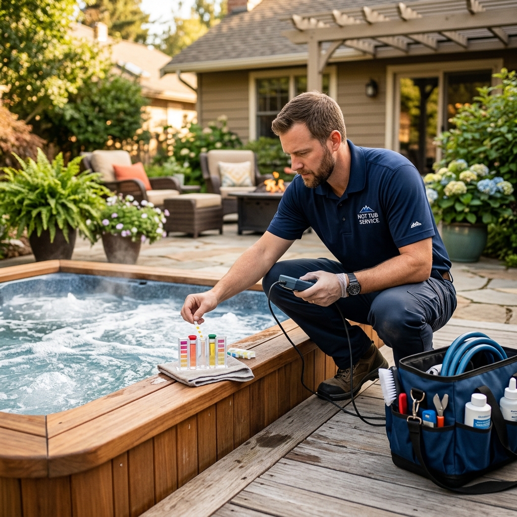 Hot Tub Service industry scene